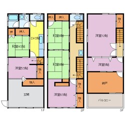 二見町茶屋T様貸家の物件間取画像